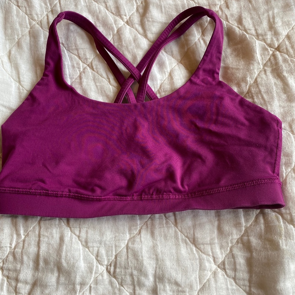 Lululemon Purple size 10 energy sports bra